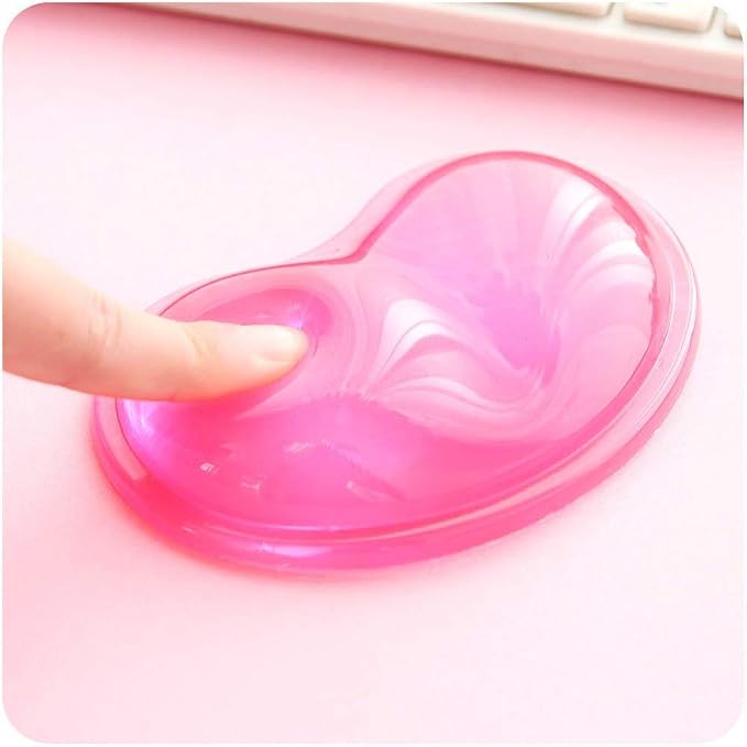 Ergonomic Gel Wrist Rest for Mouse, Computer Mouse Wrist Support for Arm Pain Relief, Heart-Shaped Cute Hand Wrist Cushion for Home and Office Working Gaming Anti-Fatigu