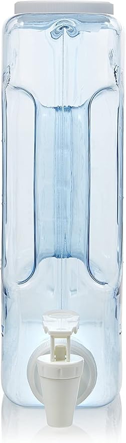 Arrow Oasis Drink Dispenser for Fridge, 1.25 Gallon - Plastic Beverage Dispenser with Spigot - Clear Space-Saving Design with Handle - Ideal for Water, Juice & Iced Tea - BPA Free - Made in USA