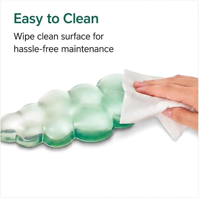 Cloud Gel Wrist Rest for Computer Keyboard and Mouse - Acrylic Keyboard Stand for Desk, Ergonomic Keyboard Riser with Wrist Rest Support for Mouse