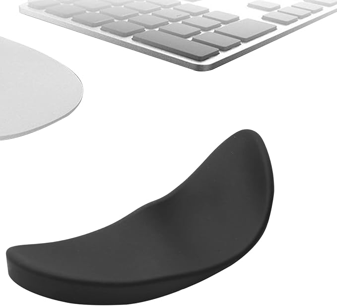 Ergonomic Mouse Wrist Rest Support, Sliding Wrist Pad that Moves with Mouse for Office Work, Gaming, Coding, Relief Sliding Gliding Wrist Pad (Black)