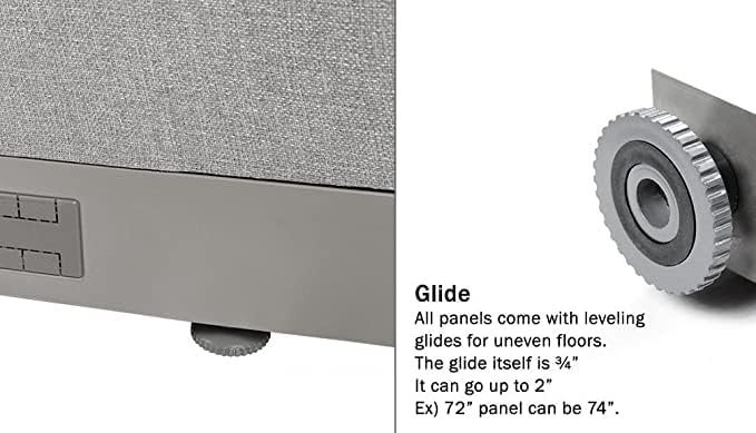 GOF Single Office Partition, Large Fabric Room Divider Panel, Custom Built Workstation (30" w x 48" h) 2.5ft x4ft