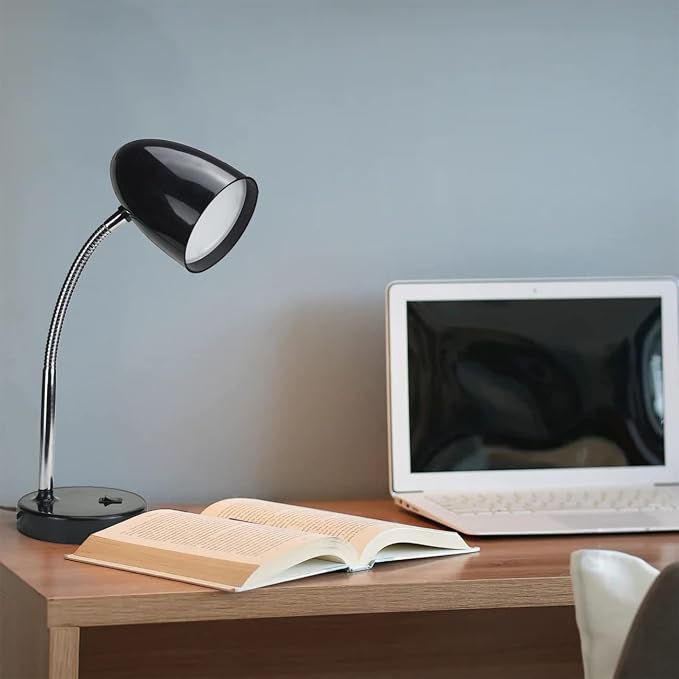 E ENERGETIC LIGHTING LED Desk Lamp, 3.5W 240LM 4000K Cool White Study Lamps for Bedroom and Office, Eye Protection, ETL Listed, Black Table lamp