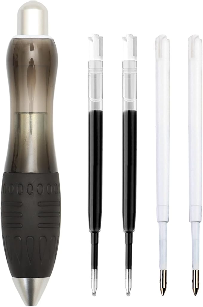 Weighted Pen for Hand Tremors Fat Pen for Arthritic Hands (1 Pack) | 4 Extra Ink Refill, With Storage Bag, 3.5 oz Heavy Large Wide Grip Pen for Parkinsons, Low Grip Strength, Carpal Tunnel