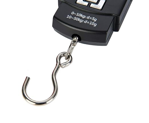 Hyindoor Portable Luggage Scale 50kg/110lb Electronic Digital Suitcase Weight Scale Travel Bag Hanging Weighing Scale