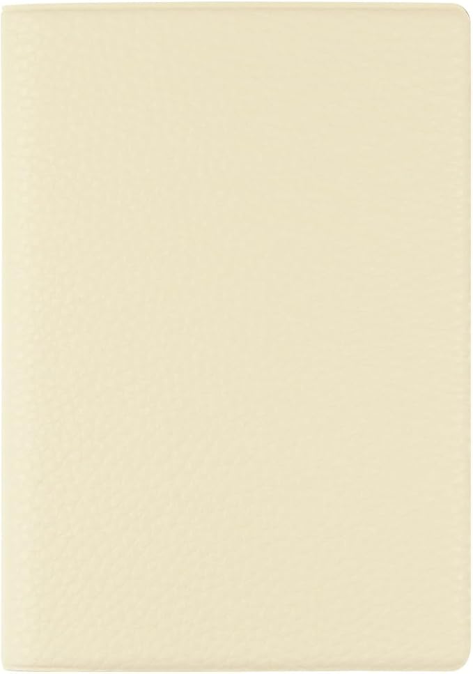 Fenice Classic Passport Cover Holder Wallet Case for Travel Essential RFID Blocking Vegan Leather Waterproof (IVORY)