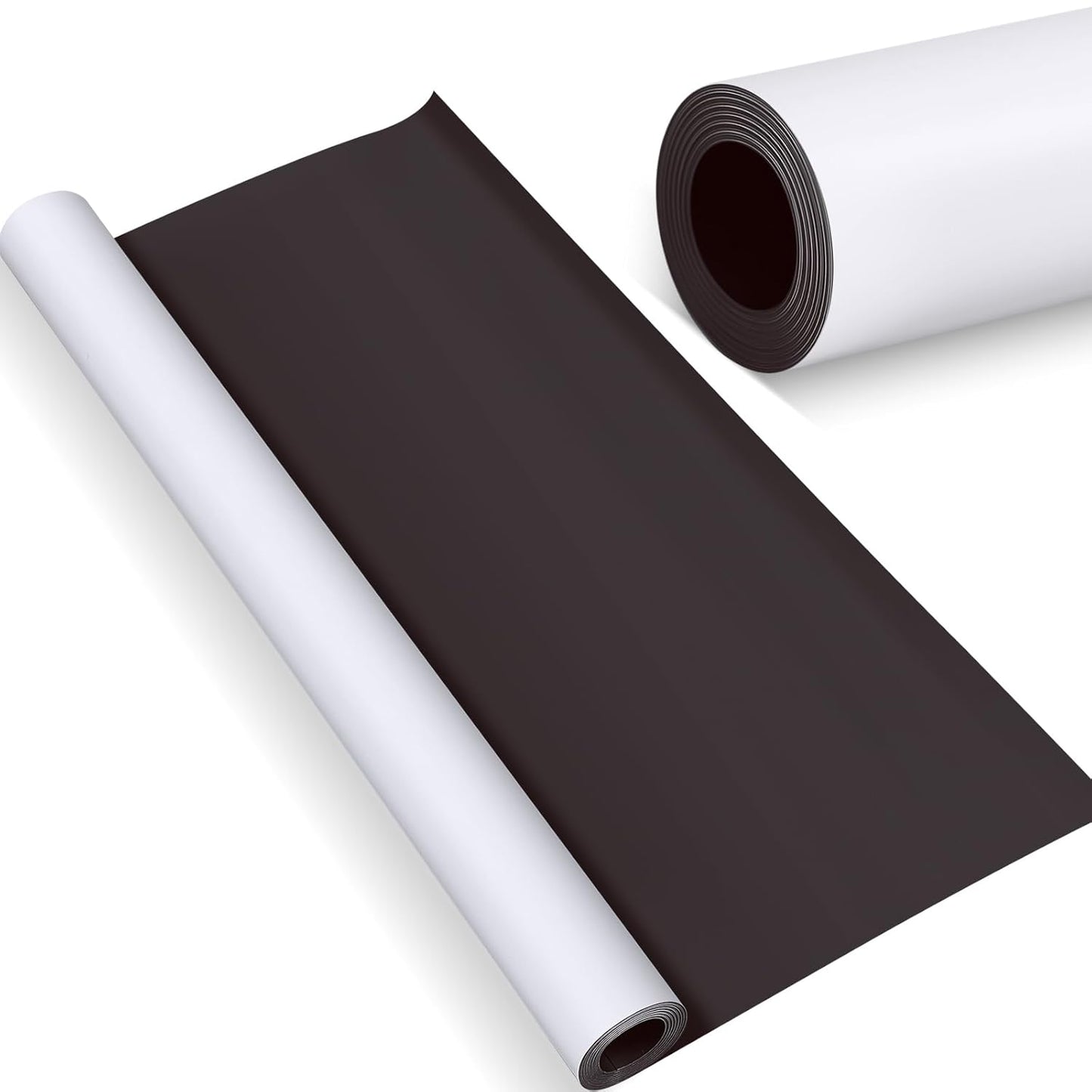 Amylove Blank White Surface Magnet Sheets 12 Inch x 6 Feet, 30 Mil Magnetic Roll Printable Flexible Vinyl Blank Magnetic Sign Sheet Safe for Vehicles DIY Craft Project