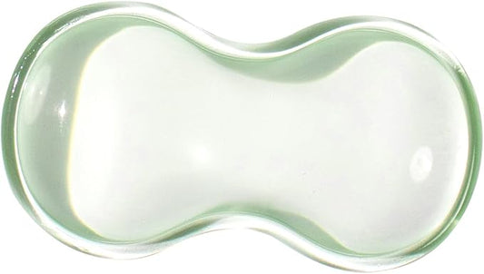 Clear Gel Mouse Wrist Rest, Green Cool Soft Ergonomic Wrist Rest, Relax Your Wrist, Cute Ergonomic Silicone Wrist Rest for Laptop Computer Office & Home (Green-Short)