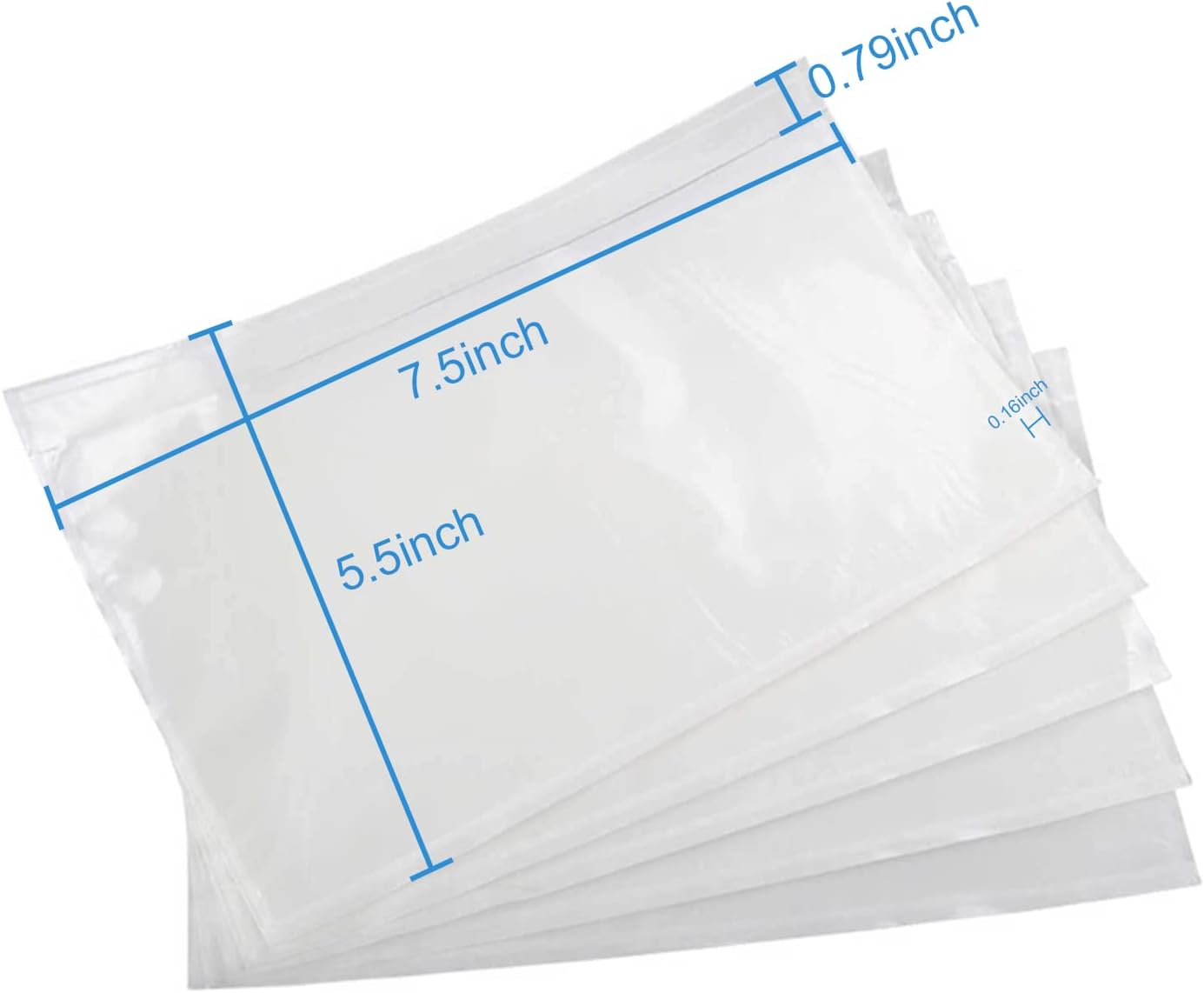 Coopaty Packing List Envelopes 7.5"x5.5" Pouches Invoice Enclosed Adhesive Bags (1000 Pack)