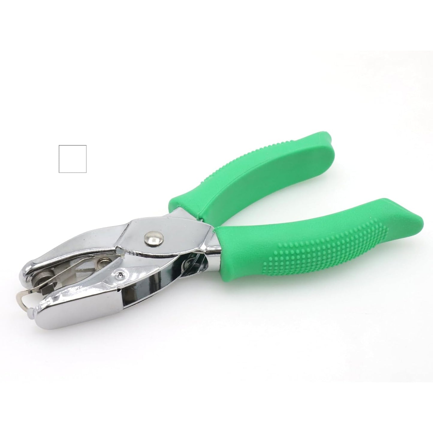 Handheld Square Hole Punch, 1/6 Inch Hole Size, Craft Paper Puncher, Single Pack, Ideal for DIY Projects and Office Use