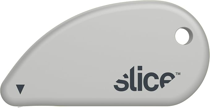 Slice Micro Safety Cutter | Safe Ceramic Box Cutter Lasting 11x Longer than Metal | Keychain Box Opener | Combo Pack | Earth White + Sage
