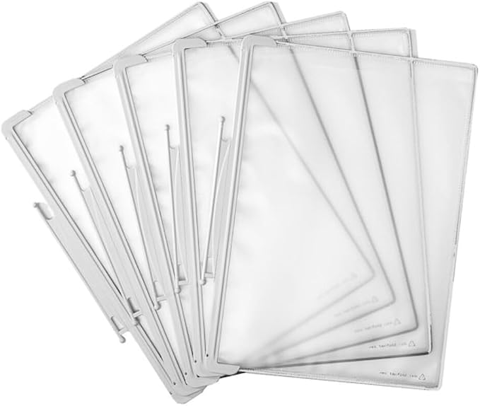 Tarifold TP070 8.5 x 11 in. Pivoting Pockets, Gray - 10 Pack