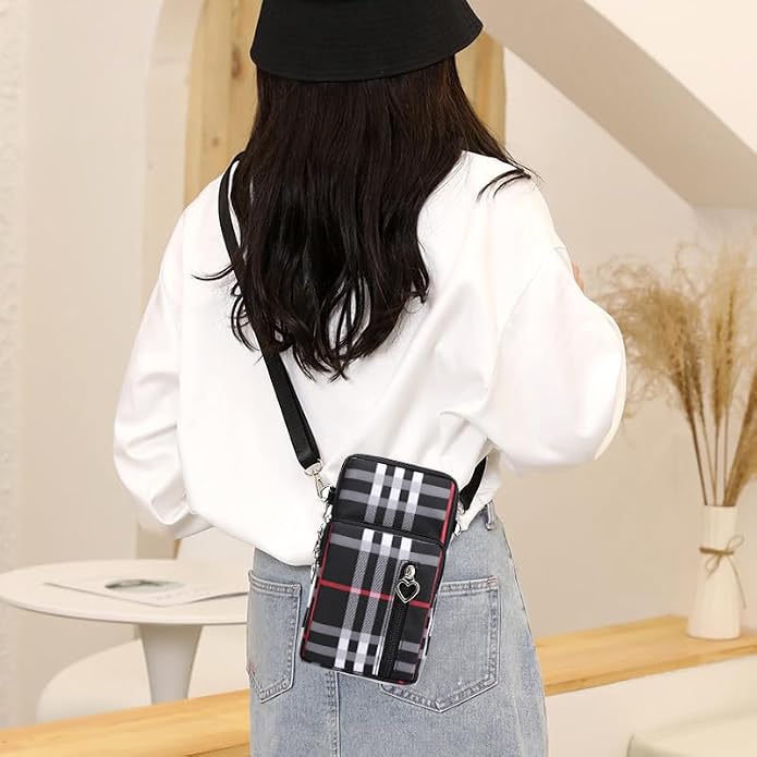 Small Crossbody Bag for Women - Mini Phone Purses with Crossbody Strap and Wallet - Nylon Arm Bag