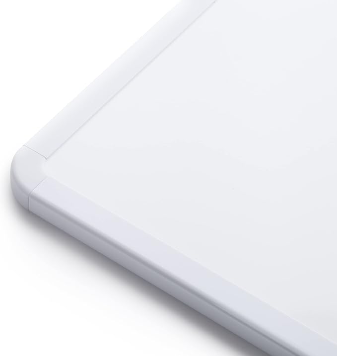 Mr. Pen- Dry Erase Board, 14” x 11”, White Frame | Includes Black Dry Erase Marker, Small Mini White Board for Students, Fridge, Wall, Locker, Double Sided Tapes Included