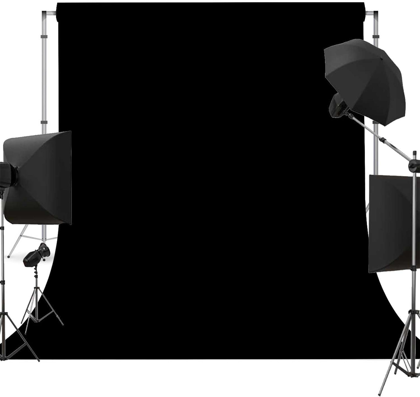 Black Photo Backdrop for Photoshoot Black Background for Photography Photo Backdrop Curtain for Party 10 x 20 FT