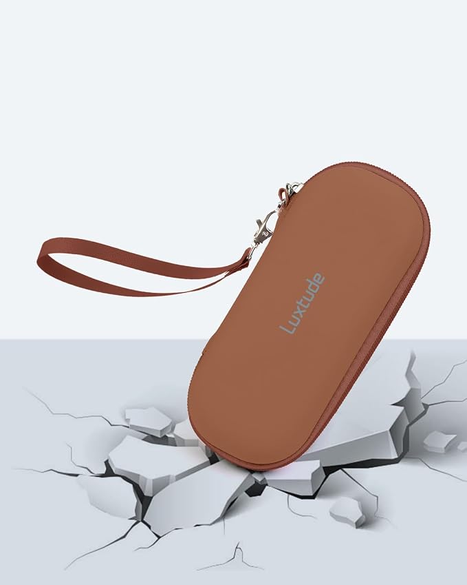 Luxtude Double Glasses Case Hard Shell, Double Eyeglass Case Dual Sunglasses Cases, Travel Sunglasses Organizer for Women Men