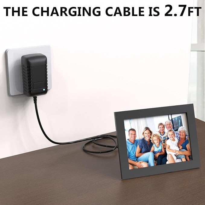 5V Digital Picture Frame Charger Power Cord Compatible with Philips,Skylight,HP,Aluratek, BSIMB Smart Digital Photo Frame, AC/DC Power Adapter (Not for 9V or 12V)