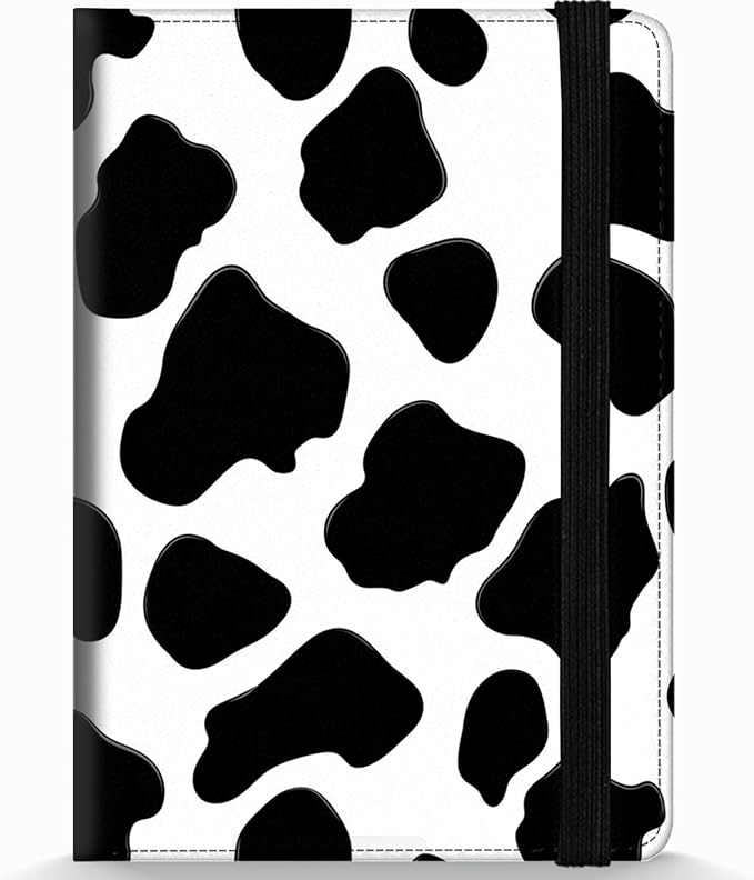 Passport Holder Wallet Cover Case,RFID Blocking Passport Cover,Large Capacity Travel Wallet with Multi Card Slots (Cow Print)
