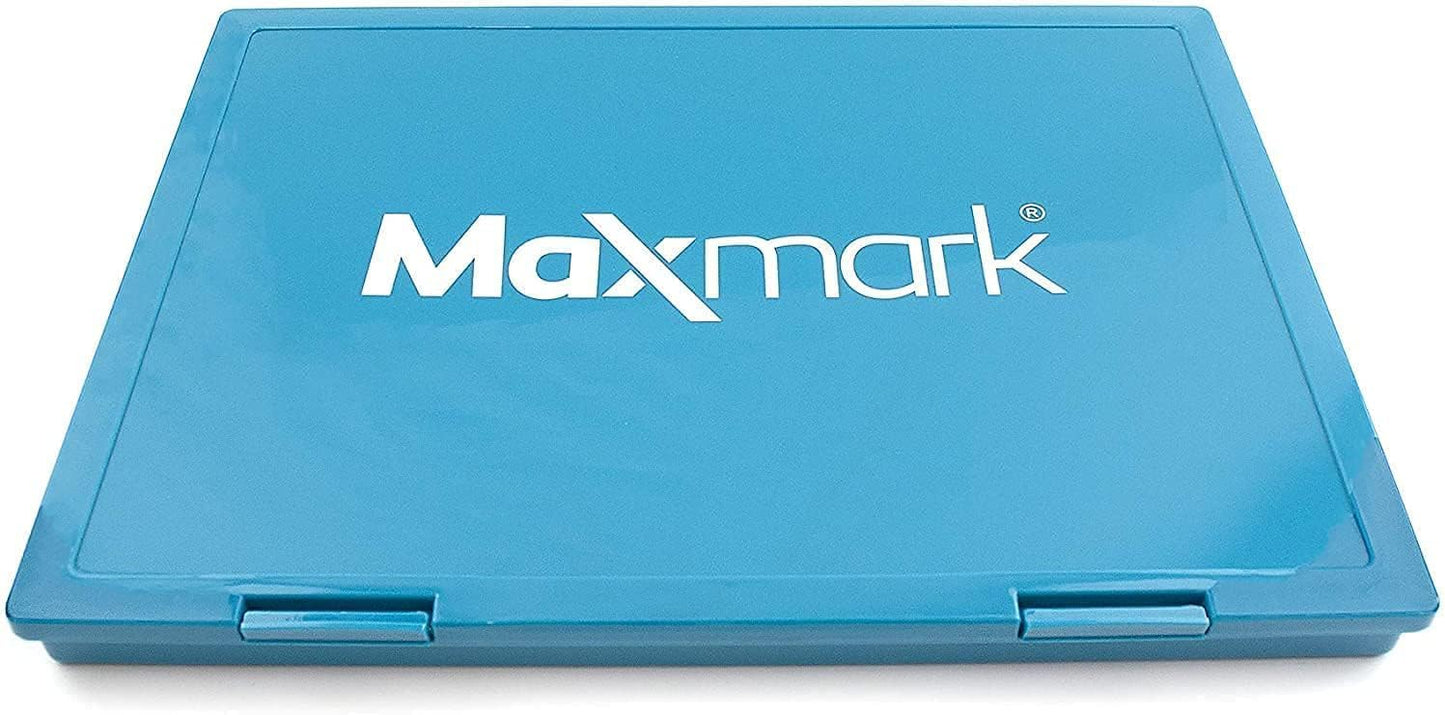 MaxMark Extra Large Brown Ink Stamp Pad - 8.25" x 11.5" - Industrial Felt Pad - Brown Color