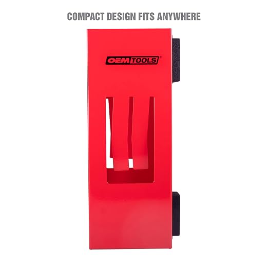 OEMTOOLS 23123 Red Magnetic Glove Dispenser, Disposable Gloves Box Holder, Magnetic Glove Box Holder for Wall Mount