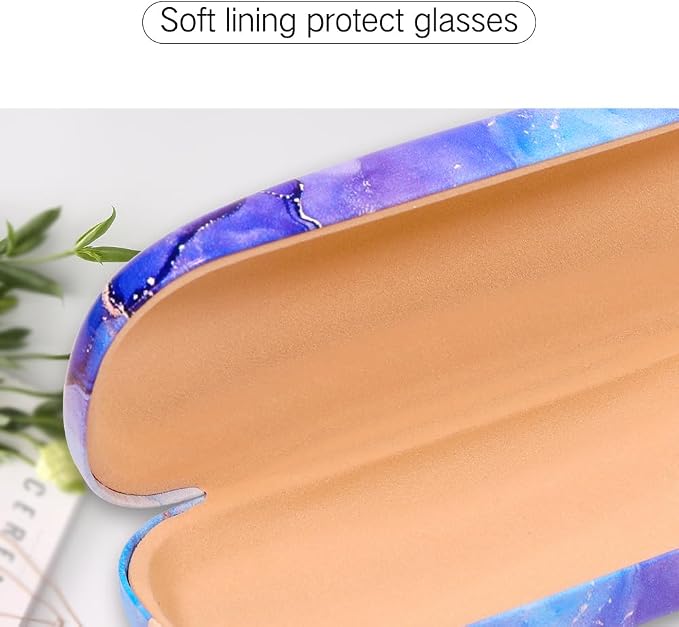 PERFECTSIGHT Hard Shell Eyeglasses Case, Kawaii Protective Glasses Case for Kids, Cute Eyeglass Case for Women Men Girls