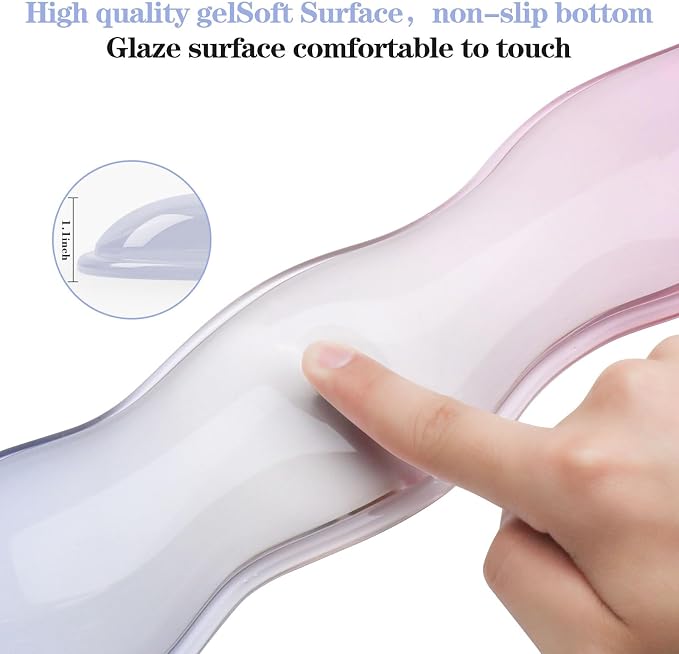 Gel Wrist Rest for Keyboard and Mouse, Wrist Rest for Keyboard, Mouse Wrist Support, Pain Relief, Cool Touch, Non-Skid, Mouse Wrist pad