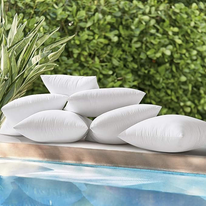 MIULEE 12x20 Inch Outdoor Pillow Inserts Set of 2, Waterproof Throw Pillows | Decorative Throw Pillows Inserts, Water-Resistant Garden Pillow Form for Patio Sofa Couch