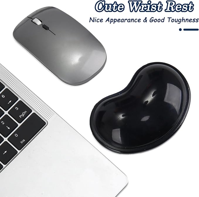 Gel Keyboard & Mouse Wrist Rest Set - Keyboard Wrist Rest Pad & Mouse Support for Office Gaming Pad Computer Laptop Ergonomic Comfortable Pain Relief- Pad Set (Mouse Support Only)