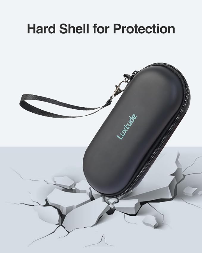 Luxtude Double Glasses Case Hard Shell, Double Eyeglass Case Dual Sunglasses Cases, Travel Sunglasses Organizer for Women Men