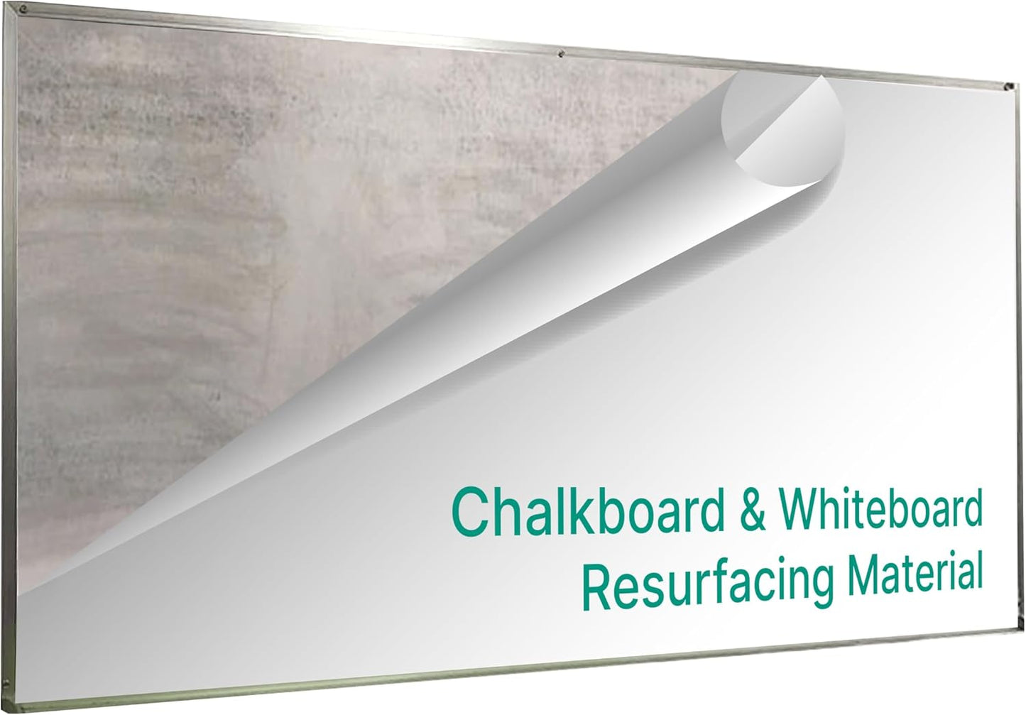 Everase Dry Erase Whiteboard Resurfacing Film Roll (25 ft x 50") – Peel & Stick, Converts Chalkboards & Stained Whiteboards, Durable, Scratch/Stain-Resistant, Eco-Friendly, Refinish in 30 Mins.