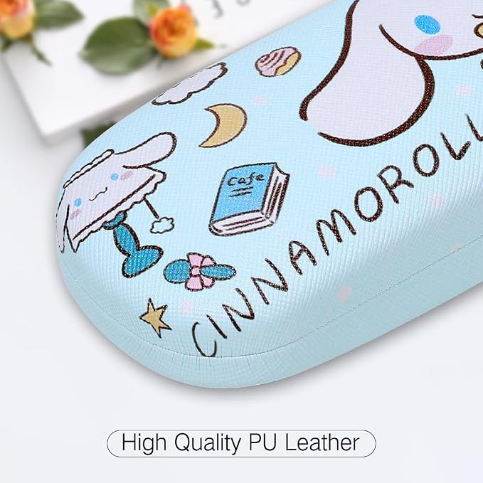 PERFECTSIGHT Hard Shell Eyeglasses Case, Kawaii Protective Glasses Case for Kids, Cute Eyeglass Case for Women Men Girls