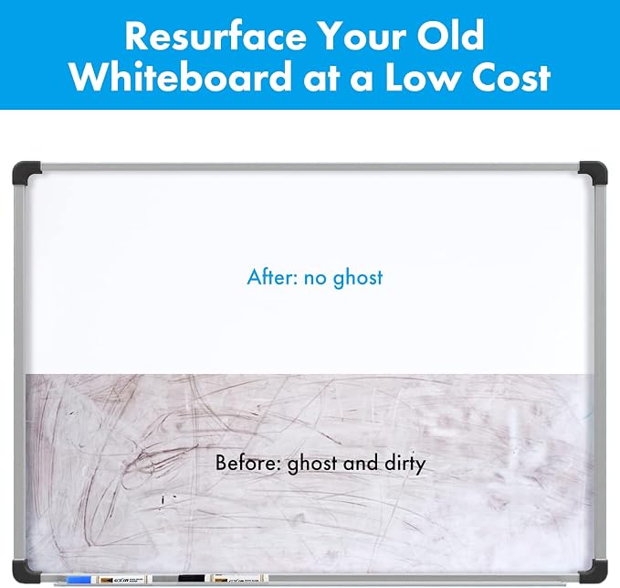 HAMIGAR White Board for Wall 48" x 94" Peel and Stick Dry Erase Board | Magnetic Whiteboard Contact Paper, Dry Erase Sticker for Wall, Wallpaper, Adhesive Poster, Includes Marker, Eraser & Magnets