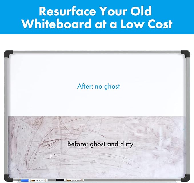 HAMIGAR White Board for Wall 48" x 71" Peel and Stick Dry Erase Board | Magnetic Whiteboard Contact Paper, Dry Erase Sticker for Wall, Wallpaper, Adhesive Poster, Includes Marker, Eraser & Magnets