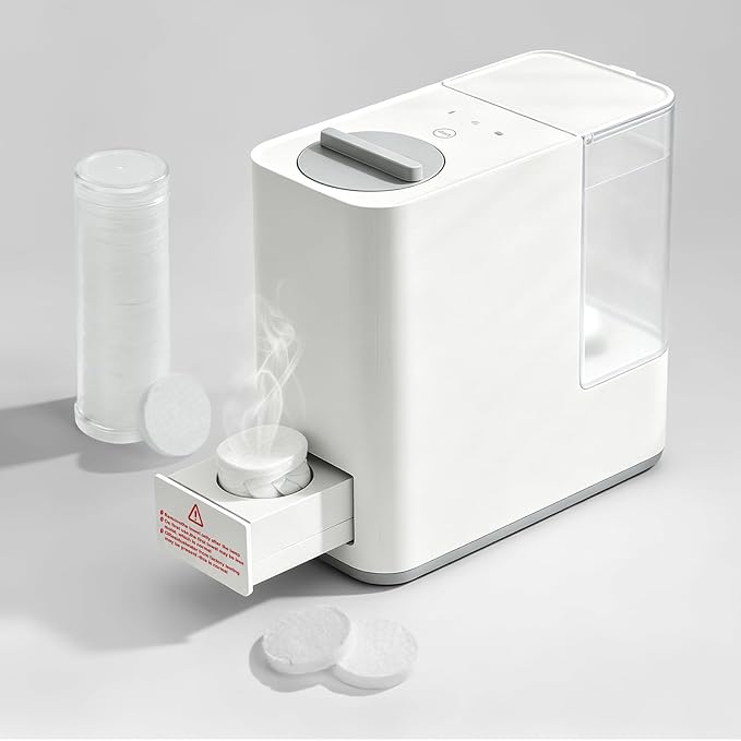 Smart Hot Face Towel Dispenser with 20 Compressed Towels Included | No Water Leakage|5-10 Sec Instant Heating|4 Precise Temperatures|Compact countertop design|Portable for Salon, Home & Travel