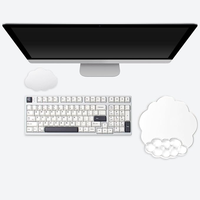 Cloud Mouse Pad with Wrist Rest Support, Erogonomic Mousepad for Office | Cooling Comfort Pain & Fatigue Relief Easy to Clean Office Accessories