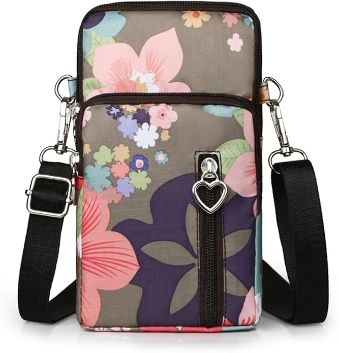 Small Crossbody Bag for Women - Mini Phone Purses with Crossbody Strap and Wallet - Nylon Arm Bag