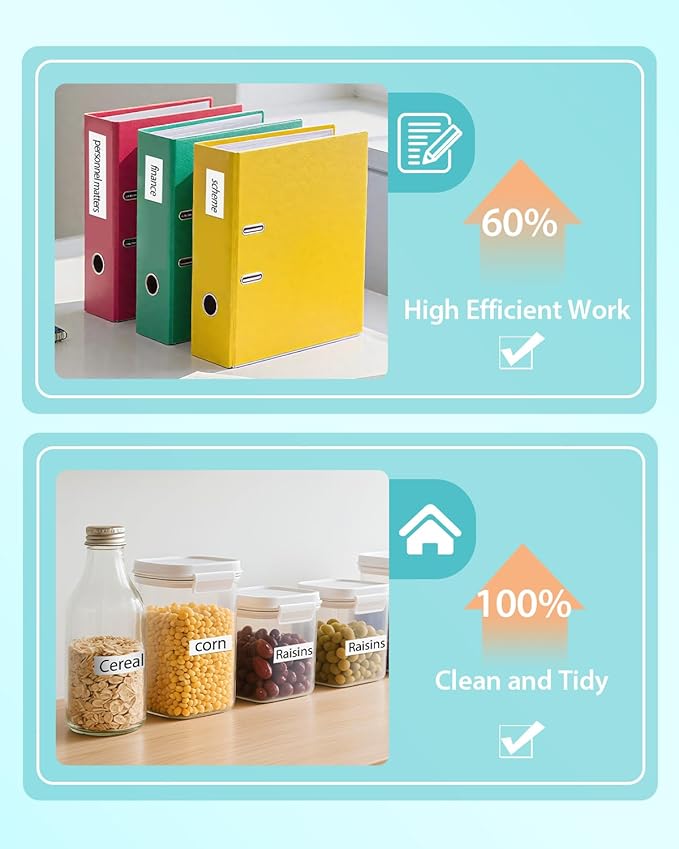 Tze231 Compatible for Brother Tze-231 Label Maker Tape 12mm 0.47 Laminated Black on White P-Touch Tz231 Tze Tz Refills Work with Ptouch Tz-231 PT-D220 D210 H110 D400 D410 D600, 4-Pack