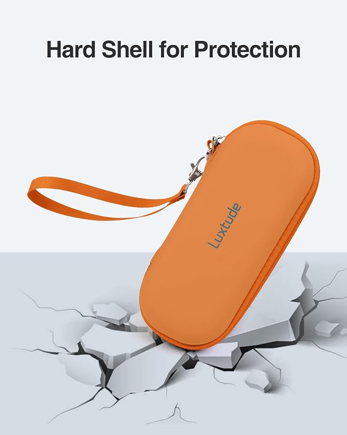 Luxtude Double Glasses Case Hard Shell, Double Eyeglass Case Dual Sunglasses Cases, Travel Sunglasses Organizer for Women Men