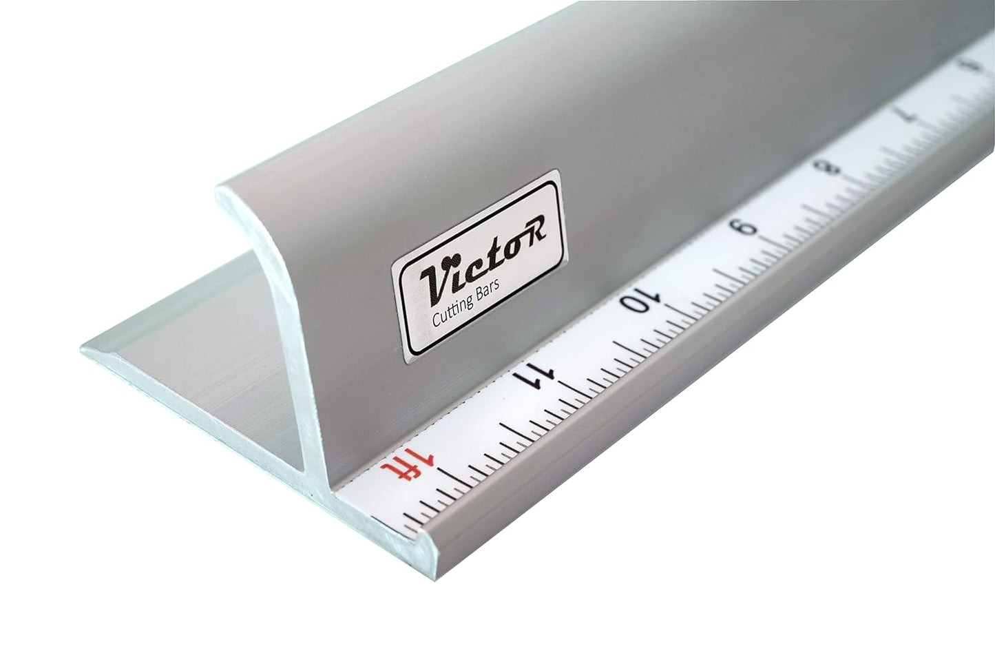 Victor 30-Inch Professional Aluminum Safety Ruler with Finger Guard Edge and Non-Slip Base - Great for Precision Cutting and Projects - Heavy-Duty Cutting Ruler for Safe Use