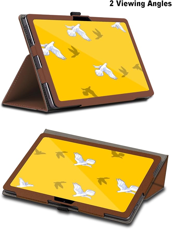 Case for Wacom MovinkPad 11 11.45 inch, Wacom MovinkPad 11 Tablet Case, Folding Stand Protective Cover with Pencil Holder and Wrist Strap, Full Protection. (Brown)