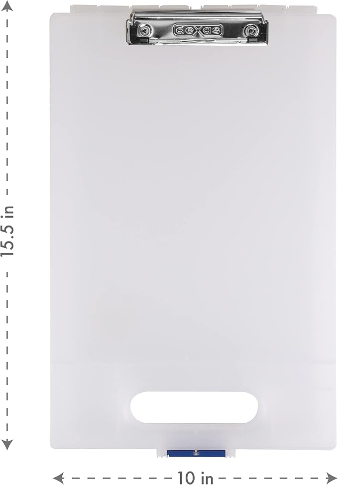 Dexas Clipcase Storage Clipboard with Handle, Natural