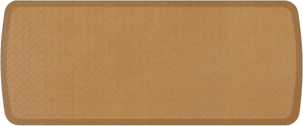 GelPro Elite Premier Gel & Foam Anti-Fatigue Kitchen Floor Comfort Mat, 20" x 48", Basketweave Khaki