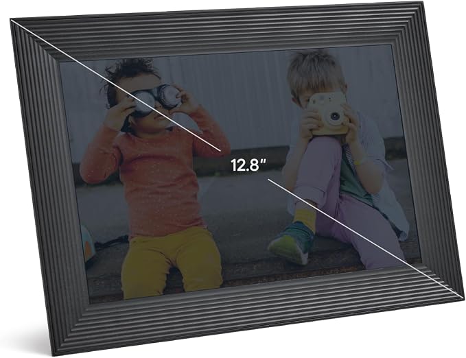 Aura 10" HD WiFi Digital Picture Frame – Free Unlimited Cloud Storage – Send Photos from Phone – No Subscription – Auto On/Off – Gift for Parents & Grandparents (Black, 10")