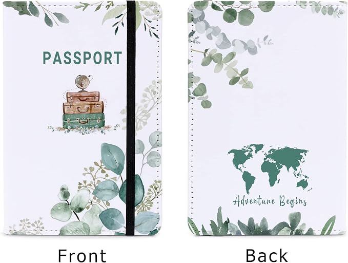 Passport Book Holder,Passport Wallet for Men Mr and Mrs Passport Holder for Women Passport Cover Passport Case for Couples Passport Books Holder Mother's Day (6x4)
