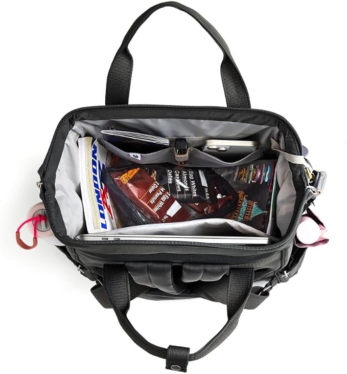 Baggallini Securtex Anti-Theft Windsor Backpack for Travel, Work & College, RFID & Locking Zipper, Up to 16" Laptop