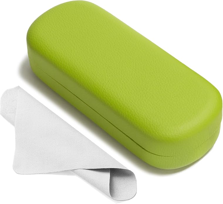 Marvolia Glasses Case Large Hard Shell Eyeglasses Case PU Leather Protective Case for Sunglasses Eyeglasses