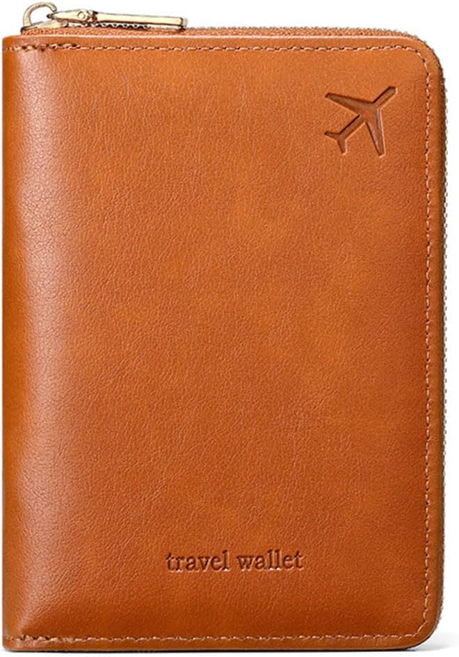 Passport Holder for Travel Women and Men RFID Passport Holder with Zipper Passport Case Passport cover Passport Wallet Travel Essentials and Accessories