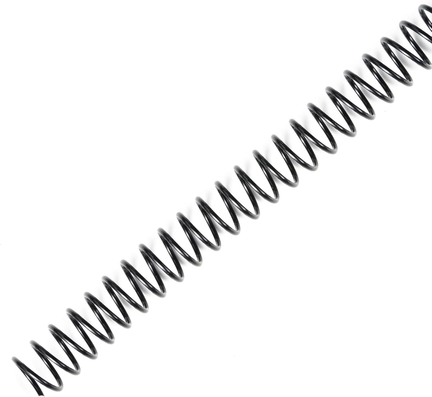 TOTiyea 100 Pack Plastic Spiral Binding Coils, 10mm(3/8") Binding Spirals, 75 Sheet Capacity, 4:1 Pitch, Black