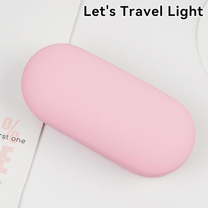 Eyeglass Case Double Sided Travel Size Portable Contact Lens Box 2 in 1 | Multifunction With Tool for Daily Outdoor Office