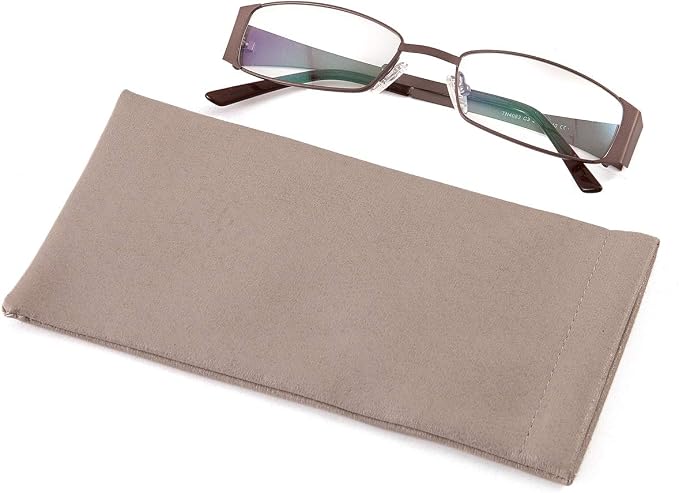 TRIUMPH VISION Eyeglass Case Glasses Case Soft Sunglass Pouch Sleeve 3 Pack | Slim Lightweight Alternative to Bulky Case, Leather Lined Protect Lens, Squeeze Easy to Use, Stylish Portable for Daily Use