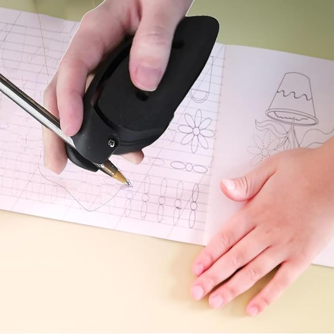 Pen Grips for Adults with Arthritis,Pen Grips for Adults with Arthritis,Assistive Writing and Drawing Device,Writing Aids Pen Holder for Essential Tremors, Weak Hand and Low Grip Strength(Black)